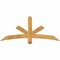 Ekena Millwork Alberta Rough Sawn Timber Gable Bracket, Western Red Cedar, 60"W x 25"H x 2"D x 4"F, 10/12 Pitch GBW060X25X0204ALB00RWR - alternate 1